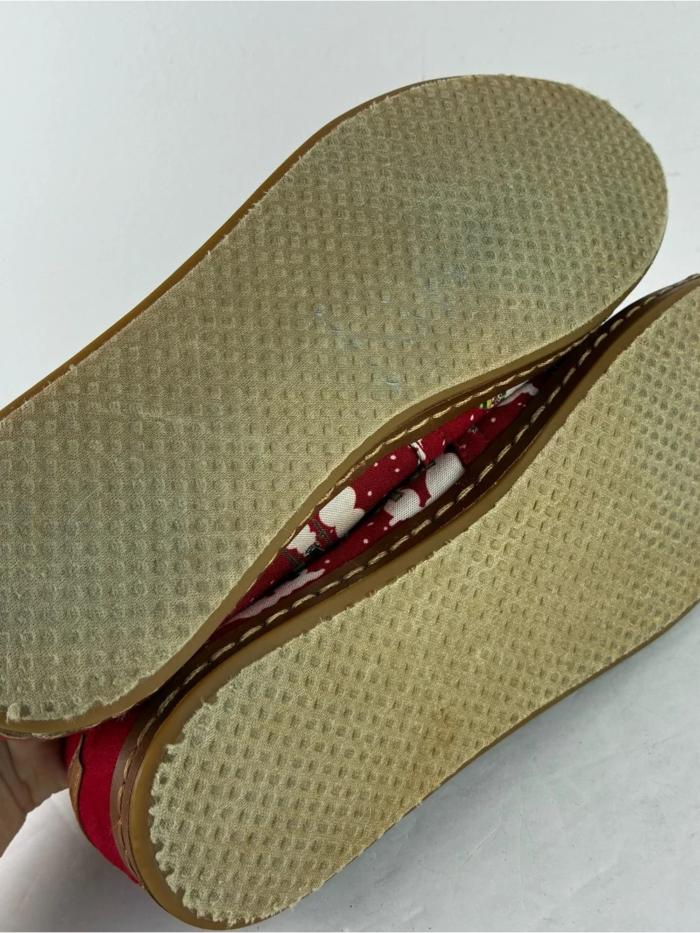 Toms Christmas Print Theme Canvas Flats